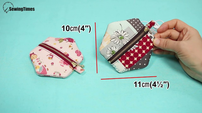 Diy Easy Earphone Pouch - Sewing Gifts Ideas | Small Zipper Pouch Coin Purse Tutorial [Sewingtimes]