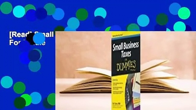 [Read] Small Business Taxes for Dummies  For Kindle