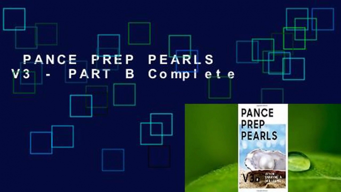 PANCE PREP PEARLS V3 - PART B Complete