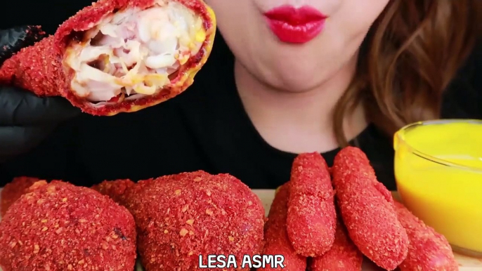 Asmr Hot Cheetos Chicken, Cheese Sticks 치킨 먹방 Recipe Eating Sounds Mukbang No Talking