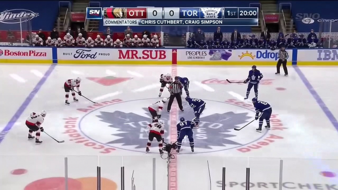 Senators @ Maple Leafs 2/18/21 | Nhl Highlights