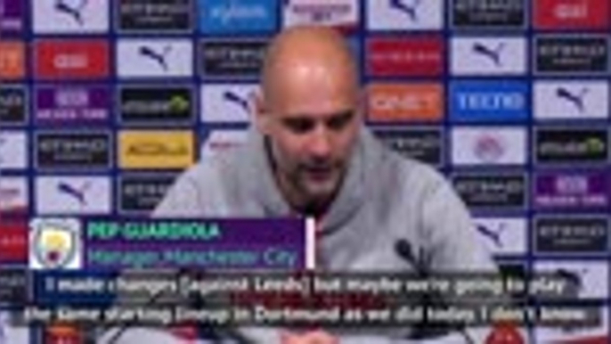 Guardiola defends City selection for Leeds defeat