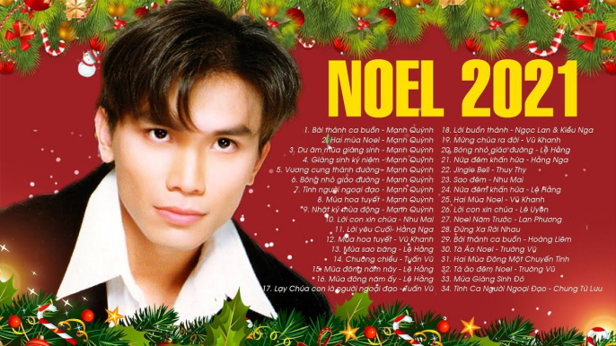 NHẠC GIÁNG SINH XƯA Mạnh Quỳnh - LK Bài Thánh Ca Buồn  Nhạc Noel Hải Ngoại Hay Nhất 2021