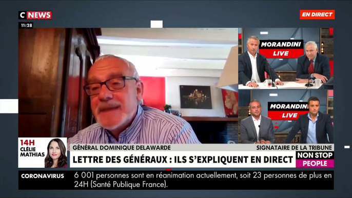 Regardez l’intégralité de l’interview du général Dominique Delawarde, signataire de la tribune polémique de militaires, ce matin dans "Morandini Live" sur CNews - VIDEO