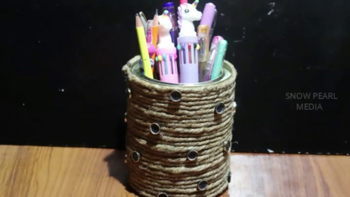 Jute Pen Stand | Best Out Of Waste Ideas | DIY | Jute Craft Ideas | Art and Crafts #4