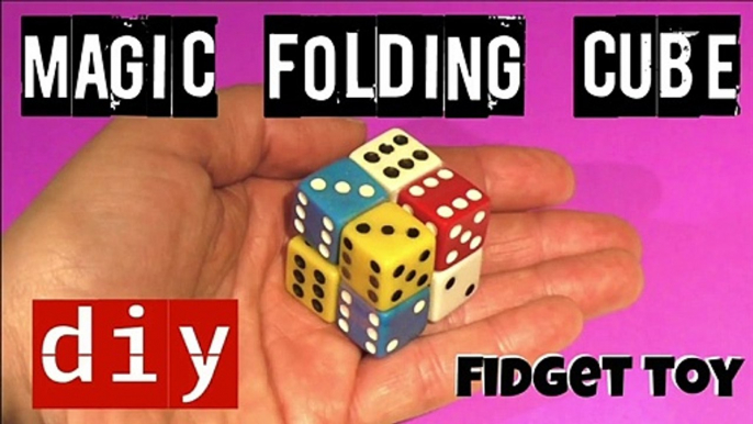 Folding Fidget Cube Toy - Magic Cube - Dice Toy - Diy Fidget Toys - Stress Toys