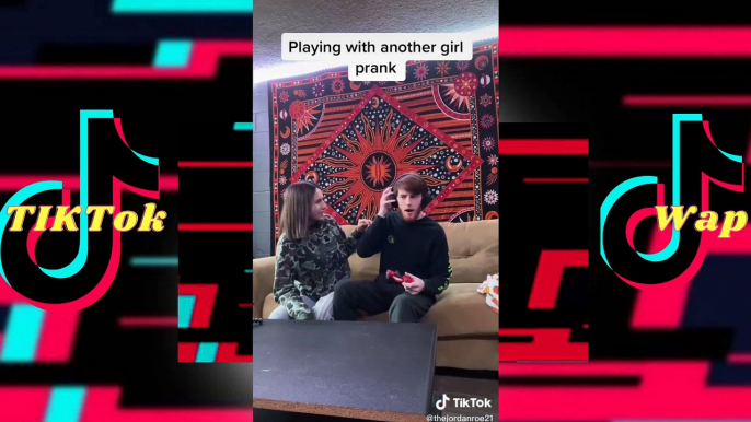 Playing Video Games With Another Girl To See How My Girlfriend REACTS-Tiktok prank Compilation_