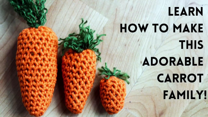 How To Crochet Amigurumi Carrots | Mr. Carrot & Family | Crochet Toys | Crochet For Beginners |