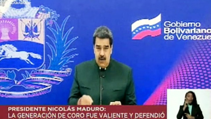 Pdte. Maduro honra al pueblo de Coro y el espíritu de Josefa Camejo