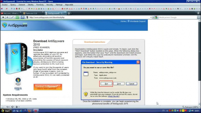 Videa PC 2010 Fake Antivirus,old browser,youtube etc.....