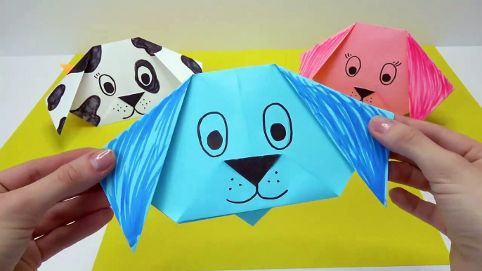 Origami Dog Easy | Diy Paper Crafts Origami Dog Face