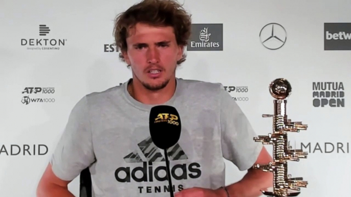 ATP - Madrid 2021 - Alexander Zverev : "I mean, both obviously great players on clay, maybe the two best players right now"