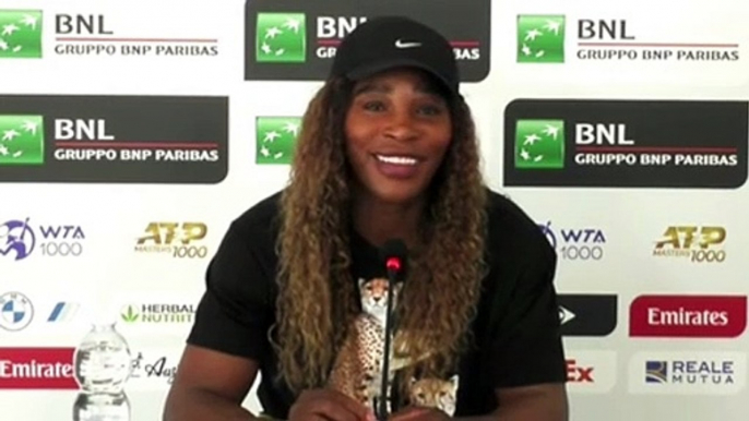 WTA - Rome 2021 - Serena Williams : "Everything has been going pretty good ! I feel pretty good"