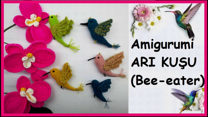 Amigurumi Arı Kuşu/Bee-Eater/Colibri Amigurumi Tutorial/Crochet Bird