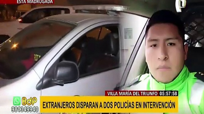 VMT: policías resultaron heridos tras intensa persecución a dos presuntos delincuentes