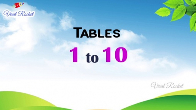 Learn Tables 1 to 10 in English | Multiplication Tables | 1 to 10 Tables  | Learn Maths | Table | Viral Rocket