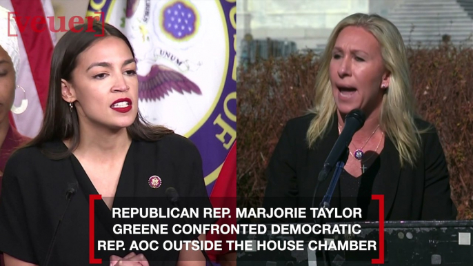Republican Rep. Marjorie Taylor Greene Reportedly Shouts at AOC Outside House Chamber
