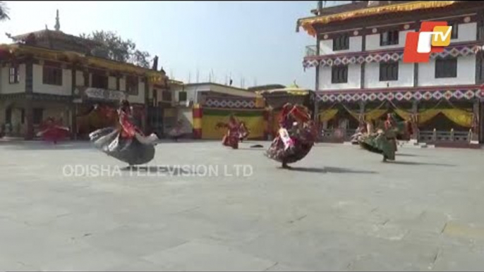 Cultural Dance Of Buddhist Monks In Bhutan, Monks Perform Dance For Liberation From Evil Spirits