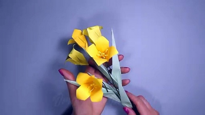 Diy Paper Flower | Origami Flower Tutorial | Цветок Из Бумаги Оригами