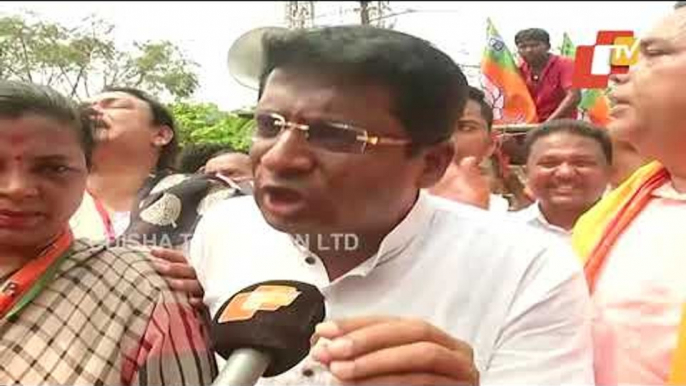 BJP Organises Rally Protesting Hike In Holding Tax In Bhubaneswar