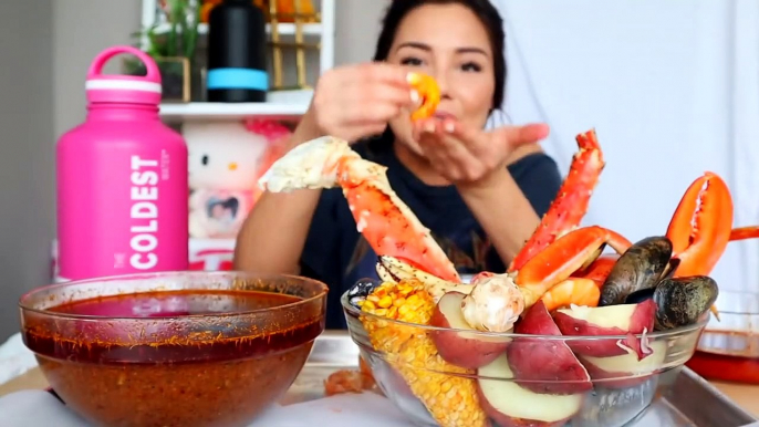 Seafood Boil (Bloves Seafood Sauce) 먹방 Mukbang