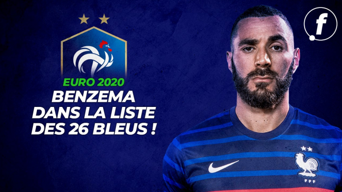 Benzema dans la liste des 26 Bleus pour l'Euro !