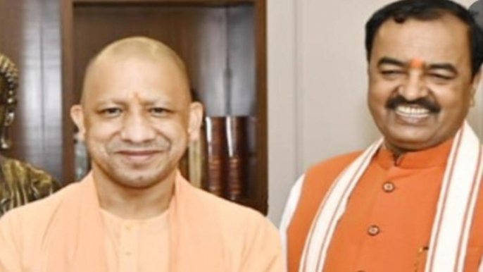 UP CM Yogi meets Deputy CM Keshav Prasad Maurya