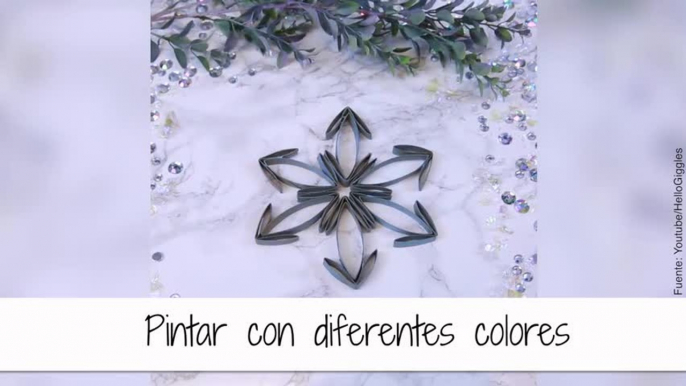 DIY: copos de nieve decorativos