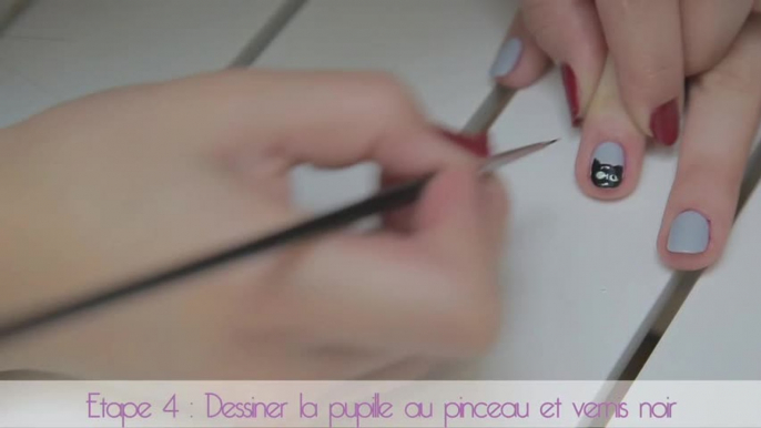 Tuto nail art de chat en vidéo