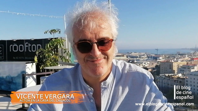 Entrevista al actor Vicente Vergara que presenta en el Festival de Cine de Málaga la película "La casa del caracol"