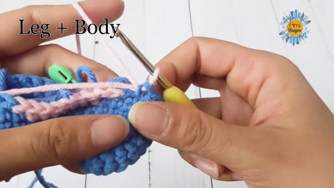 #055 | Amigurumi Animal | How To Crochet Eeyore Amigurumi (P1/3) | Amisaigon | Free Pattern