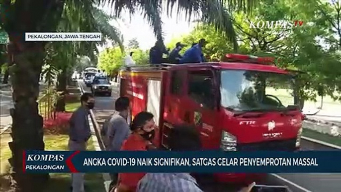 Angka Positif Covid-19 Meningkat, Satgas Gelar Penyemprotan Massal