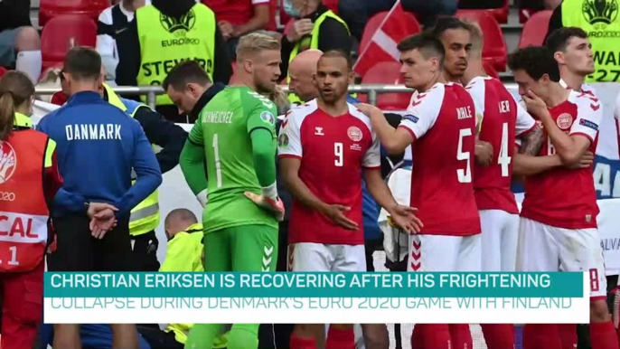 Eriksen stable after frightening collapse during Denmark v Finland