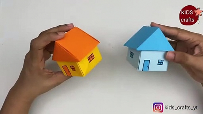 How To Make Easy Paper House For Kids / Nursery Craft Ideas / Paper Craft Easy / Kids Crafts