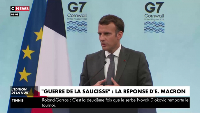 "Guerre de la saucisse" - Tout comprendre de cette affaire surréaliste qui oppose le Président Emmanuel Macron et Boris Johnson depuis 24 heures au sommet du G7