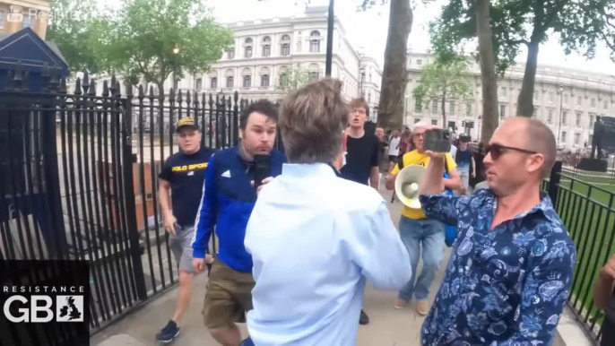 BBC Newsnight reporter chased through streets by anti-lockdown protesters outside Parliament