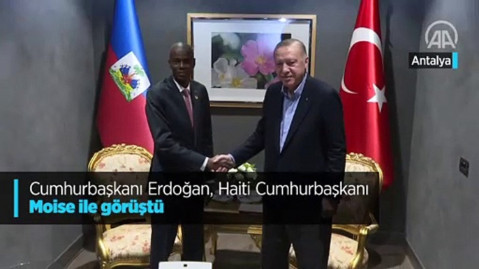 Cumhurbaşkanı Erdoğan, Haiti Cumhurbaşkanı Moise ile görüştü