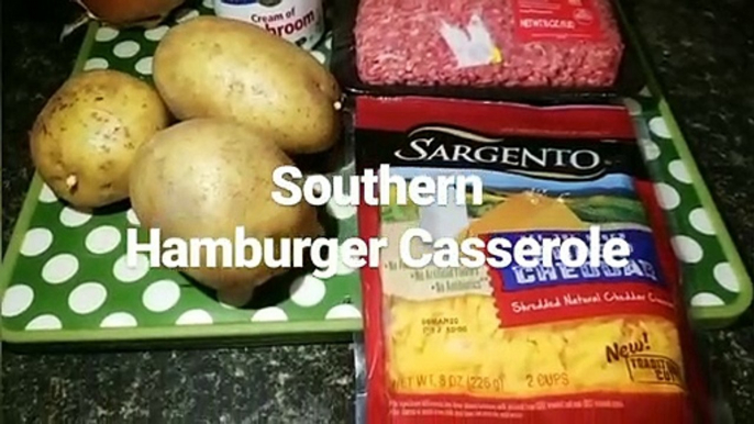 Southern Hamburger & Potato Casserole