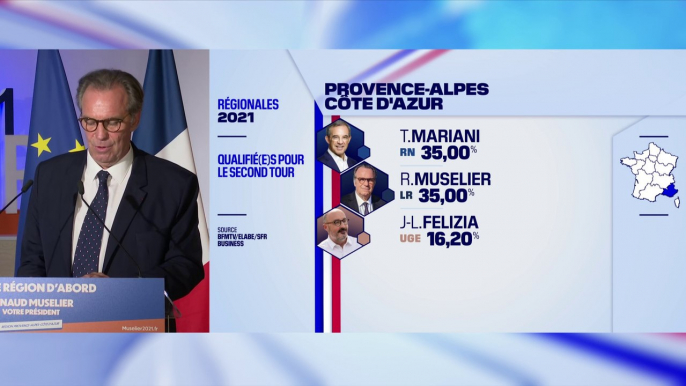 Régionales en Provence-Alpes-Côte d'Azur: Renaud Muselier (LR) "appelle chacun à prendre ses responsabilités face à l'extrême droite"