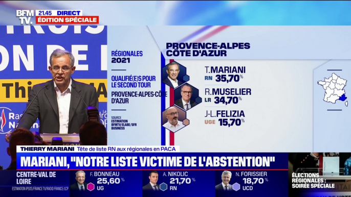 Régionales en Provence-Alpes-Côte d'Azur: Thierry Mariani (RN) appelle ses électeurs à se réveiller, à aller voter "pour qu'un vrai changement soit possible"