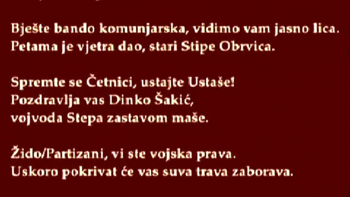 PONOĆNI MEMENTO O ANTIFAŠISTIMA ~ Za sve one koji danas 22.06. slave neki čudan praznih čudnih ljudi čudnog imena