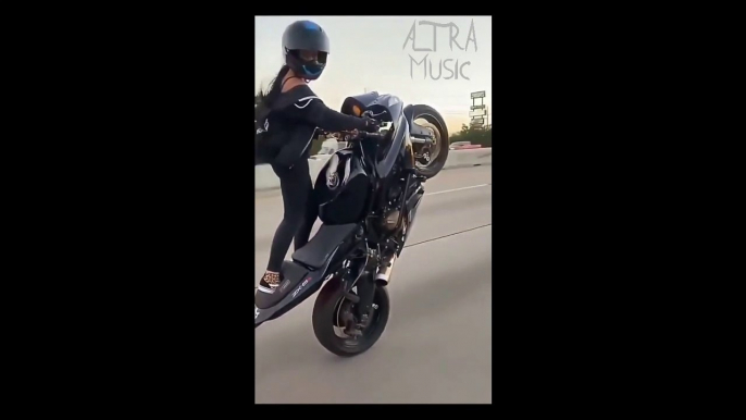 Girl wheelie on bike status || Instagram status || Girl Attitude || Bike wheelie status