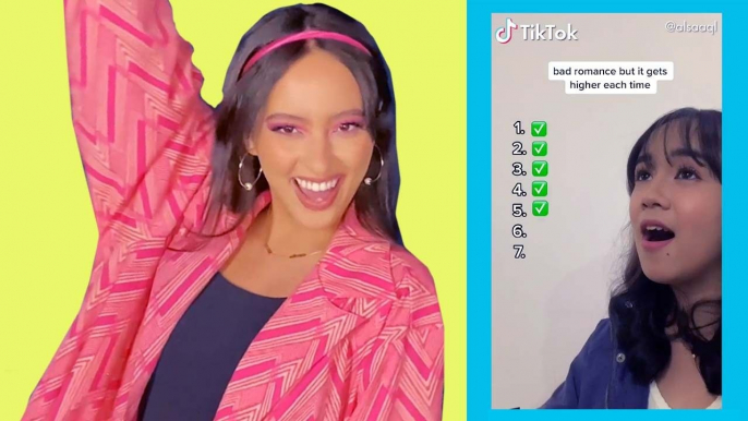 Professional Singer Faouzia Tries These Super Hard TikTok Vocal Challenges! | Cosmopolitan