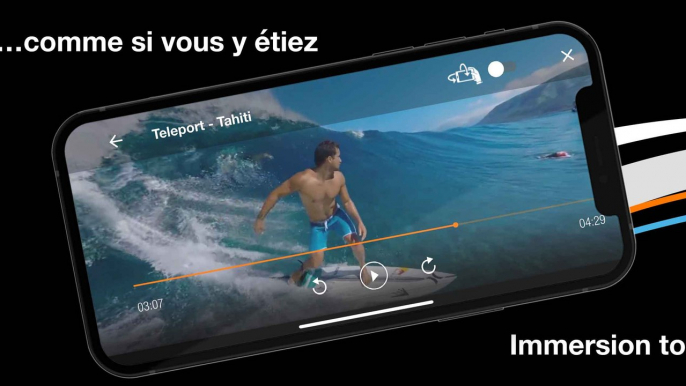 Immersive Now et TV d'Orange VR - les deux applications immersives d'Orange