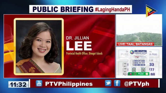 Panayam ng PTV kay Dinagat Islands Provincial Health Officer Dr. Jillian Lee kaugnay ng sitwasyon ng COVID-19 sa Dinagat Islands