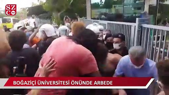 Boğaziçi Üniversitesi önünde arbede