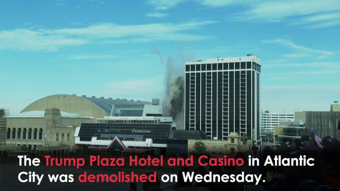 Donald Trump's Atlantic City Casino Demolished in Less Than 20 Seconds