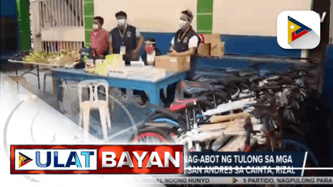 Iba't ibang gov't agencies, nag-abot ng tulong sa mga apektado ng sunog sa Brgy. San Andres sa Cainta, Rizal