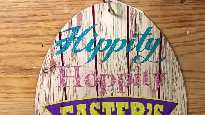 Diy Dollar Tree Christian Easter Decor-Wooden Egg Signage