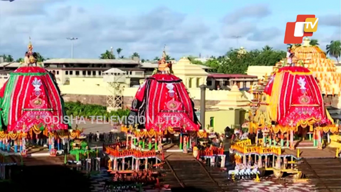 Rath Yatra 2021 | Chariots Awaits At Badadanda To Take Holy Trinity To Their Aunt's Abode